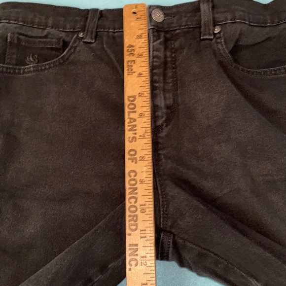 GLORIA VANDERBILT Amanda denim 5 pocket stretchy jeans black size 10 short - Picture 7 of 11